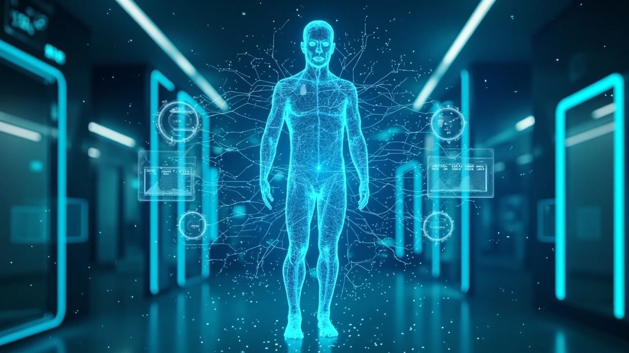 AI life expectancy prediction accuracy visualization showing machine learning models analyzing health data