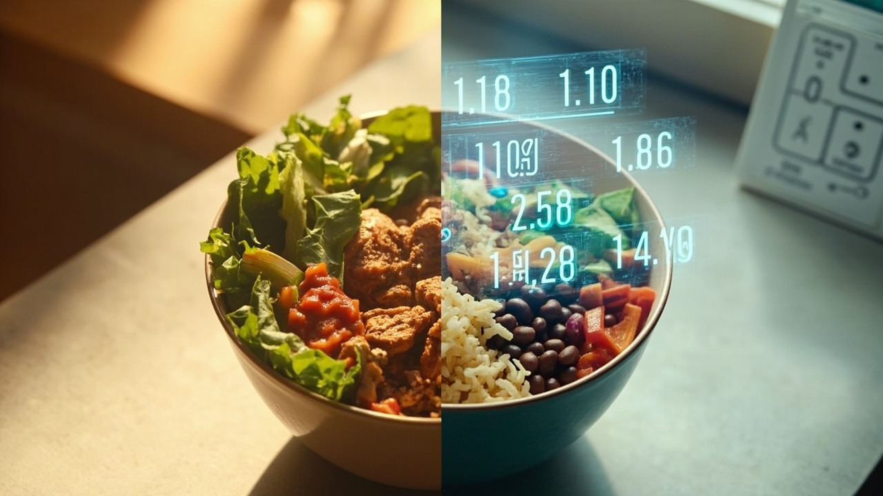 Chipotle calorie count breakdown showing high-calorie menu items and healthy alternatives