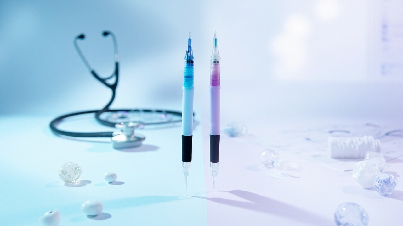 Comparison chart showing Ozempic vs Zepbound mechanisms of action and effectiveness