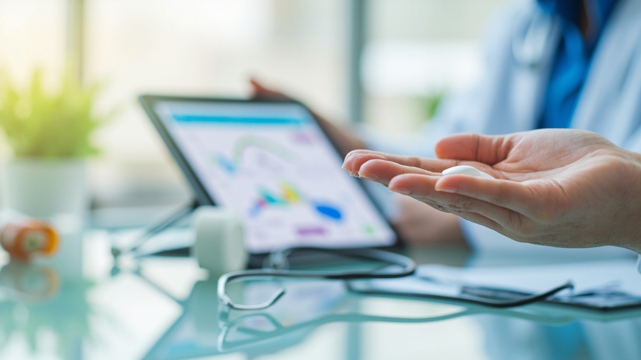 GLP-1 pill medication guide showing dosage information and administration instructions