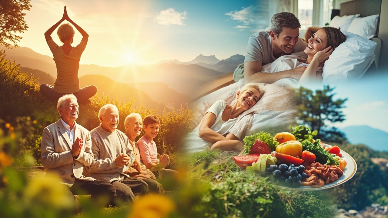 Science-backed longevity strategies including exercise, nutrition, and lifestyle factors for living longer