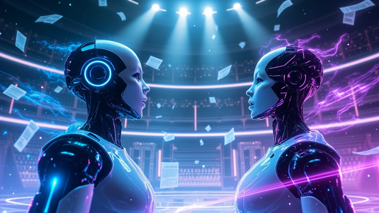 Jasper vs Copy.ai comparison interface showing both AI writing platforms