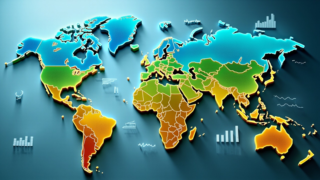 Global life expectancy rankings by country showing color-coded world map with highest and lowest life expectancy nations highlighted