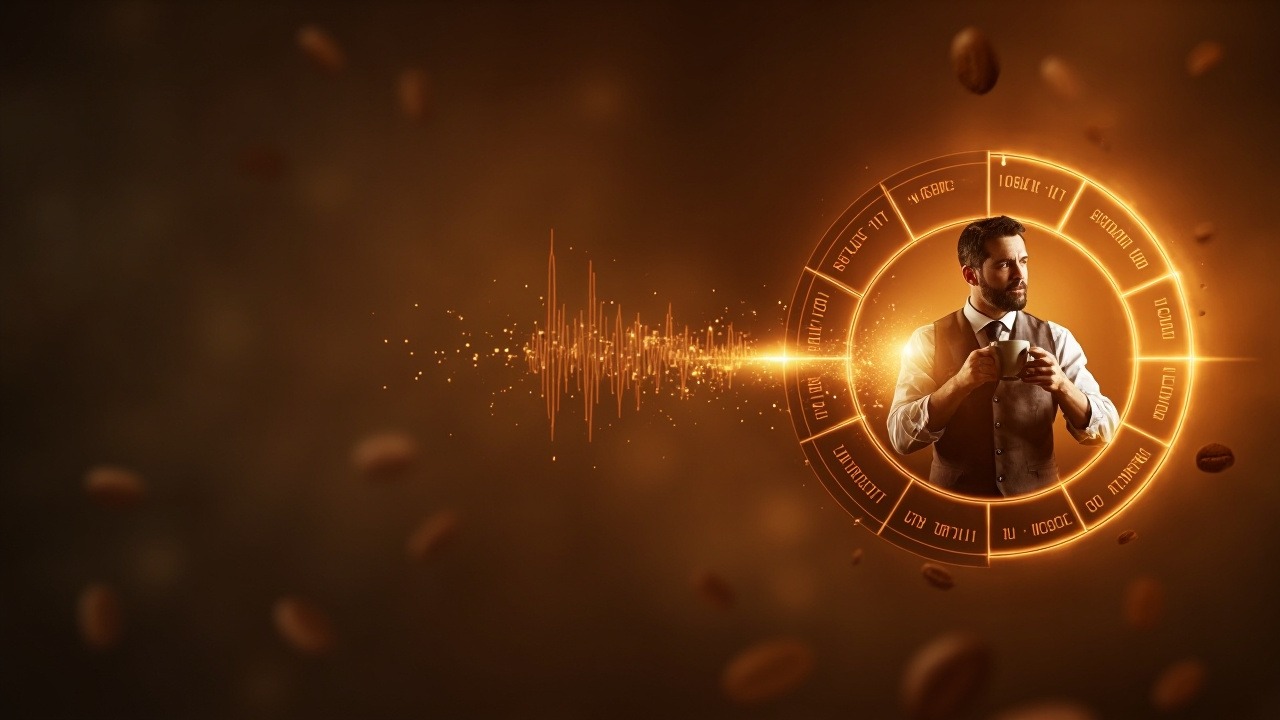 Strategic caffeine timing chart showing optimal consumption windows for sustained focus without crashes