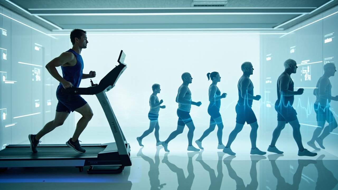 VO2 max testing and longevity research data visualization