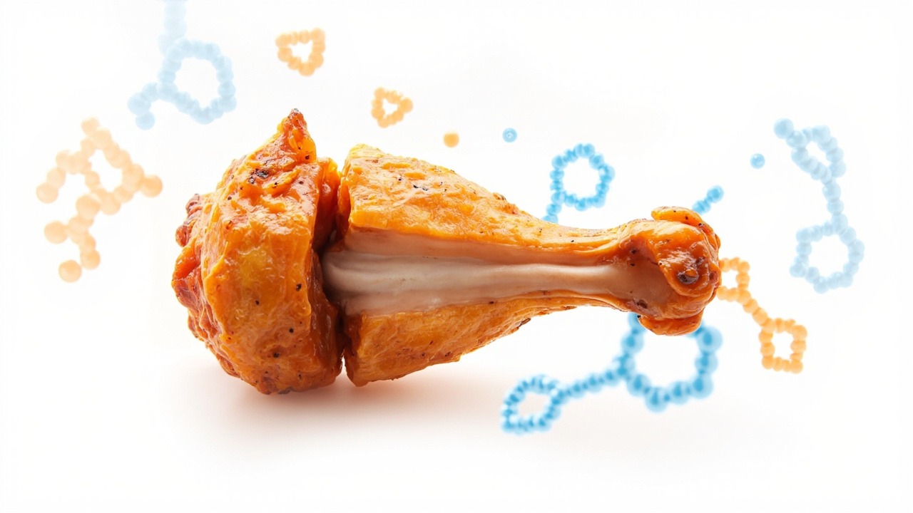 Detailed breakdown of protein content in different chicken wing parts and preparation methods