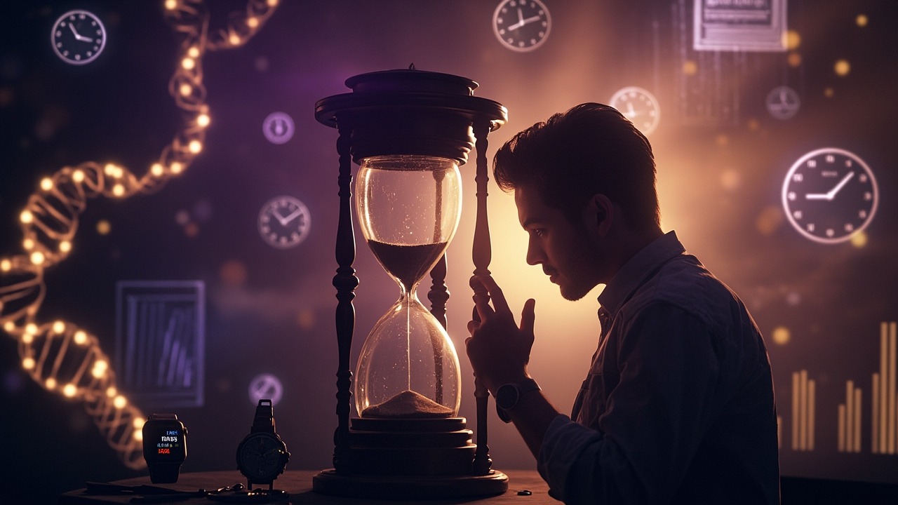 Death clock calculator interface showing mortality prediction analysis