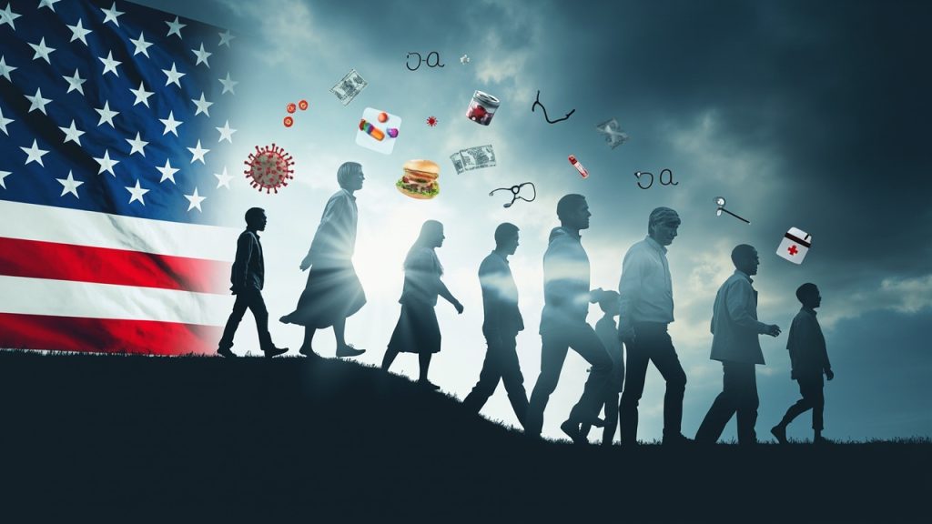 US life expectancy 2025.