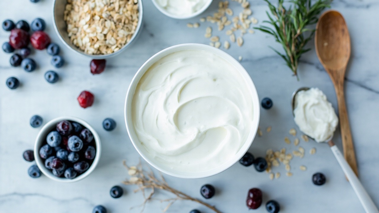 Comparison of skyr yogurt nutritional profile showing protein content and texture differences
